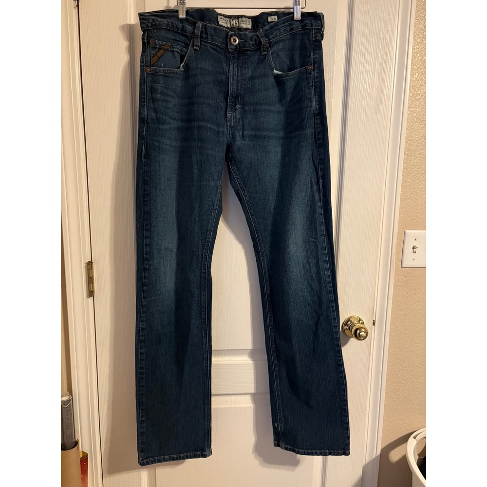 Ariat M5 Legacy Jeans Mens 38x36 Blue Excellent Straight Fit Straight Leg